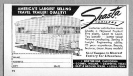 1965 Print Ad Shasta Travel Trailers America&#39;s Largest Selling - £7.28 GBP