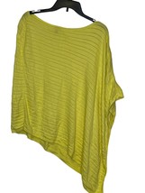 Talbots Women Poncho Sweater Slit Side Asymmetrical Hem Boat Neck Green Size M/L - £18.98 GBP