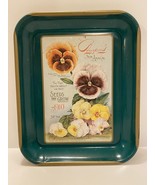 Burpee&#39;s Annual 1910 Seeds Metal Serving Flower Design 1997 Seeds that G... - $10.00