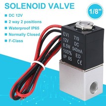 1/8in 12V DC Electric Solenoid Valve Air Gas Water Fuel Normally Closed ... - £15.62 GBP