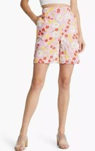 VERO MODA Taya Floral Cotton Shorts In Prism Pink ~ 100% Cotton. Size Me... - $14.84