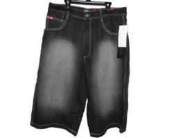Southpole Men&#39;s Vintage Jeans Shorts Black Size 34 Rare NWD! - £75.95 GBP