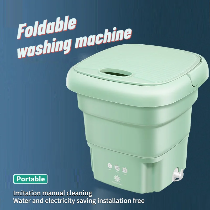 Folding Washing Machine Elution Integrated Mini Washer Portable Special ... - $169.91+