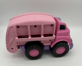 Green Toys Disney Minnie Mouse Purple/Pink Recycling Trash Truck Play Ve... - $7.70