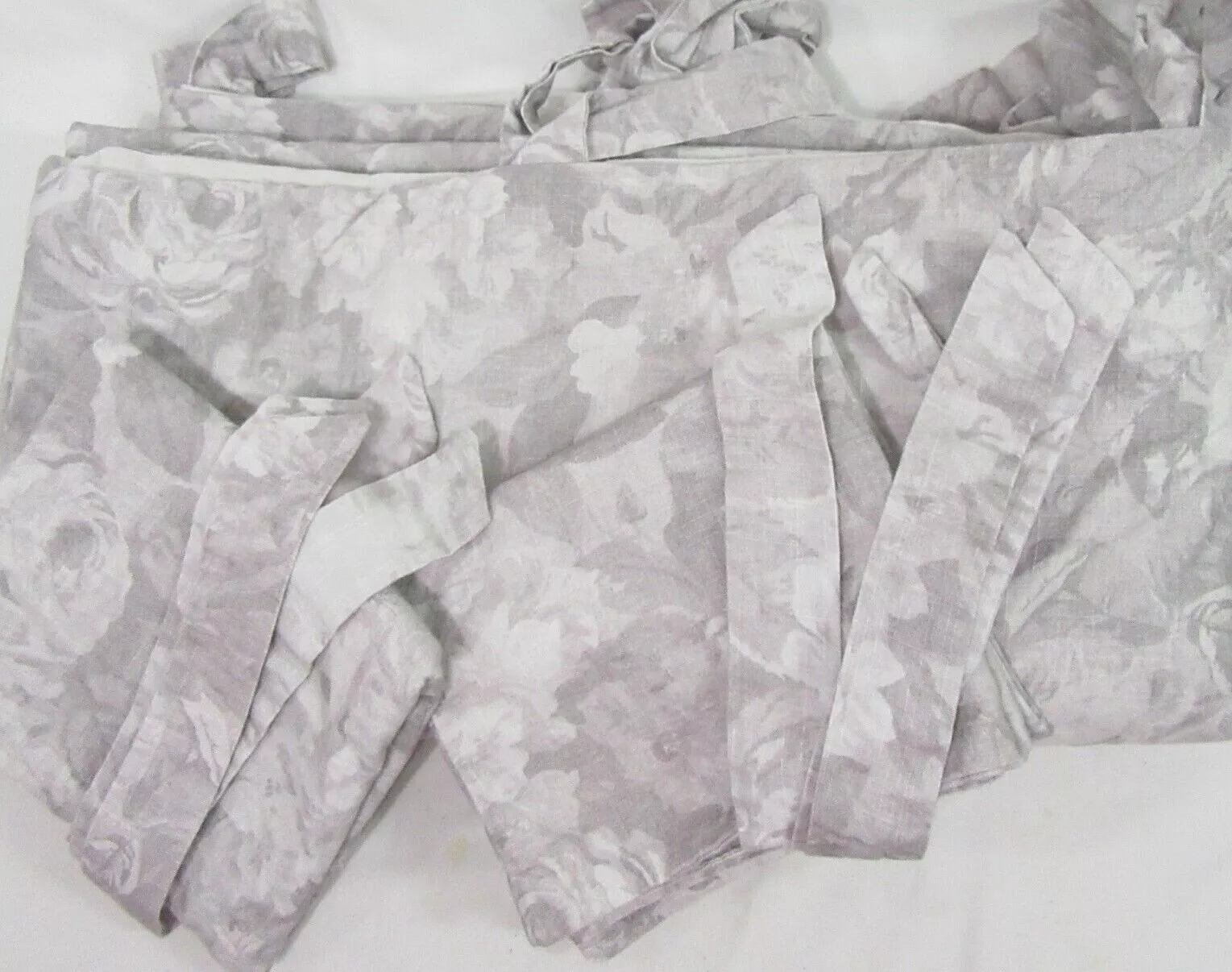 Pottery Barn Brigette Rose Floral Gray 3-PC King/Cal King Duvet Cover Set - $210.00