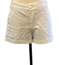 CP Jeans For Dillards Womens Junior Size 5 Short Shorts White Pockets - $20.57