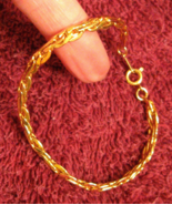 Avon Bracelet POLISHED SILHOUETTE Gold Plated Chain Link Nickel Free NEW... - $337.75 MXN