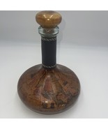Vintage Leather Covered Decanter Bottle. Made In Italy. Beautiful condit... - £135.45 GBP
