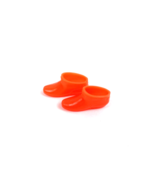 Vintage Barbie Francie Shoes Orange Squishy Ankle Boots Doll Japan - $11.00