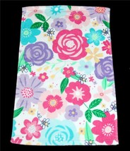 Kassafina Big Bold Colorful Spring Flowers Bumble Bees Decorative HAND Towel - £11.98 GBP