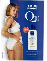 2002 Nivea Magazine Print Ad Q10 Skin Firming Lotion Blonde in Underwear - £10.00 GBP