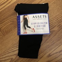 Assets Spanx Cropped Shaping Leggings SH2015 Love Black Size Small - £20.86 GBP