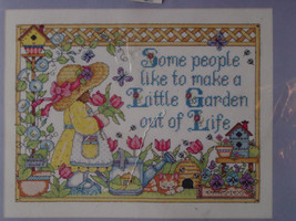 Counted Cross Stitch Kit "Little Garden" 11"x 14" - $9.99