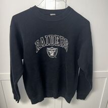 Vintage 1980's 1990's Oakland Raiders Crewneck Sweater M/L Vintage - $42.36