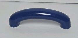 NOS Vintage 3.75" Blue Solid Ceramic Porcelain Drawer Cabinet Pull Handle  - $9.90