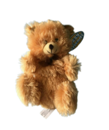 FUZZY FRIENDS Soft Teddy Bear Plush With Tags Stuffed Animal Tan Brown F... - $9.67