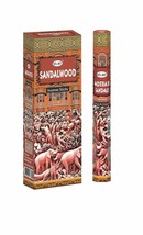 D'Art  Sandalwood Incense Stick Export Quality Hand Rolled Alovera 6 X 120 Stick - $13.05