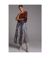  New Anthropologie Pilcro Abstract Midi Skirt $148 X-SMALL  - £62.30 GBP