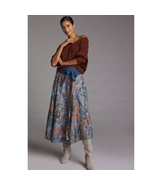  New Anthropologie Pilcro Abstract Midi Skirt $148 X-SMALL  - £62.52 GBP