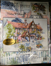 Embellished Cross Stitch Kit &quot;Rose Cottage&quot; Picture  12&quot;x 16&quot; - $11.99