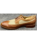 Johnston &amp; Murphy Shoes Men Size 13 Brown Leather Conard Brogue Wing Tip... - $37.61