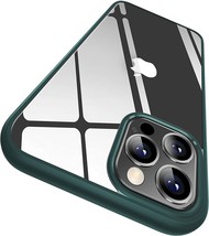 iPhone 12 Pro Max -CASEKOO Crystal Clear/Green BING Phone Case Shockproof +Stand - £7.18 GBP