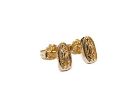 14k Yellow Gold Virgin Mary (Guadalupe) Earrings - £59.94 GBP
