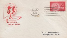 ZAYIX US C44 House of Farnam red FDC 25c UPU anniversary air mail USFM10... - £3.93 GBP