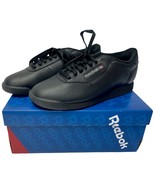 Women&#39;s Reebok PRINCESS Sneakers Shoes Black Size 7.5 W 7 1/2 WIDE NEW - £39.44 GBP