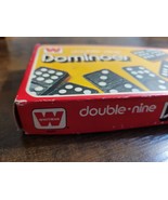 Vintage Double Nine Dominoes by Whitman - 4647 - 56 Piece - Red Box - $21.71 CAD