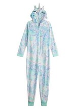 Girls One Piece Pajamas Hooded Unicorn Union Suit Fleece Blanket Sleeper... - $21.78
