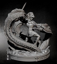 1/24 Resin Model Kit Heracles Hercules Snake Defeats Fantasy Unpainted - £32.59 GBP