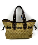 Dooney &amp; Bourke Brown Chiara Fabric Tote Handbag Shoulder Bag - £31.43 GBP