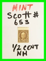Scott #653 1/2 Cent 1929 Nathan Hale NH Mint Cond U.S. Stamps ~ Read Description - £19.77 GBP