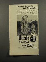 1953 Armour Dash Dog Food Ad - Airedale Terrier Jezebel&#39;s Infractious Son - £14.50 GBP