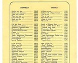 Cafe Restaurant CONGO Menu Breda The Netherlands 1950&#39;s - $19.86