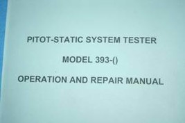 Aircraft Instrument 393 Pitot Static System tester Operation/Repair manual - $148.50