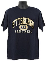 University of Pittsburgh Panthers Navy Blue Arch Shirt Medium - $12.62