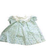 Polly Flinders Smocked Blue Party Dress 24 Months Vtg Little Girls Floral - £18.46 GBP