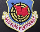 RED FLAG PARTICIPANT EMBROIDERED LOGO ARM PATCH 3 INCHES  - £4.49 GBP