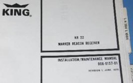 Bendix King KR-22 Marker Beacon Receiver Manual Honeywell Allied 006-015... - $148.50