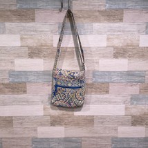 Vera Bradley Capris Blue Cross Body Bag Paisley Quilted 2008 y2K - $24.74