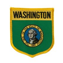 Western State Flag Embroidered Patch Shield - Washington OSFM - £2.71 GBP