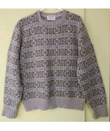 The Moors Lord Jeff Sweater 100% Shetland Wool Knit Crew Men Large - $32.19
