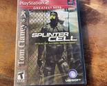 Tom Clancy’s Splinter Cell Playstation 2 PS2 2003 Greatest Hits Complete - $6.68