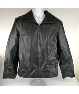 Vintage East 5th Genuine Leather Jacket Women’s  XL Black Zip Front Line... - £53.34 GBP