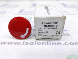Tyco Electronics Alcoswitch RM0652 Red Push Button Switch 4-1437614-0 Re... - $90.88