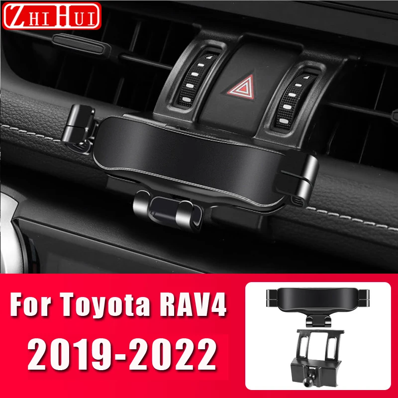 Car Styling Mobile Phone Holder For Toyota RAV4 2013-2022 Air Vent Mount Gravity - £18.14 GBP