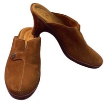 Cole Haan Size 9B Womens Brown Suede Slip-On Mule Heeled Shoes Made In B... - $49.00