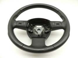 2007 8P Audi A3 Three 3 Spoke Leather Multifunction Steering Wheel Facto... - $69.30